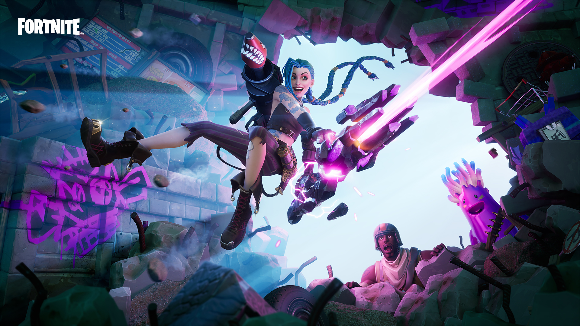 Jinx Arcane llega a Fortnite y Riot Games lleva League of Legends a la